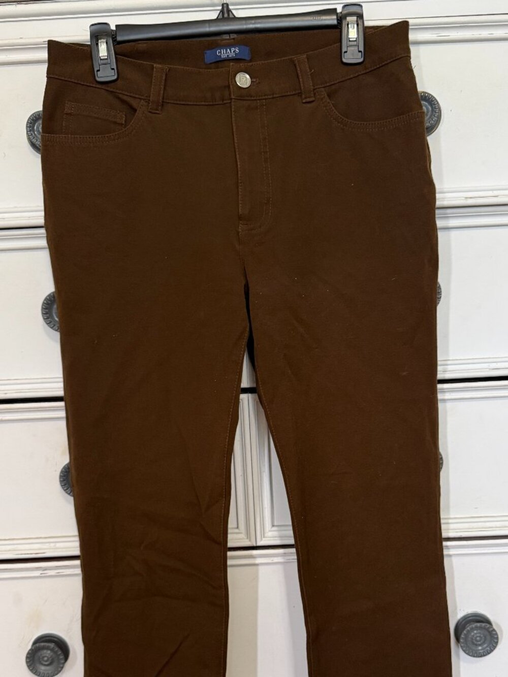 CHAPS Ralph Lauren Chocolate Brown Trousers size 8
